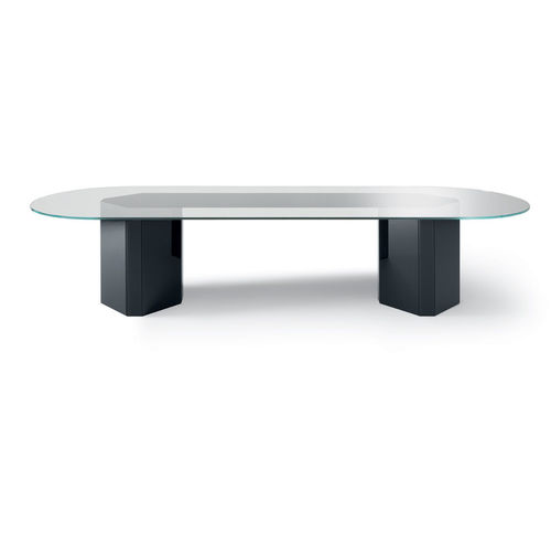 Table moderne - AKIM SYSTEM - Gallotti&Radice - bois / en verre / en verre trempé