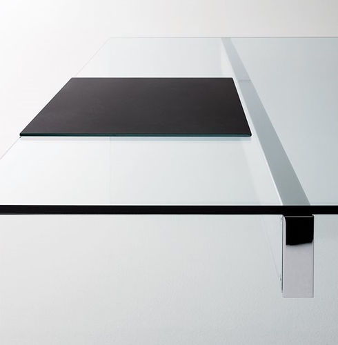 Sous-main en verre laqué - GLASS PAD - Gallotti&Radice - en verre / en satin / en verre trempé