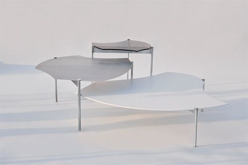 Table basse en verre - ARCIPELAGO - Gallotti&Radice - avec piètement en métal / d'intérieur