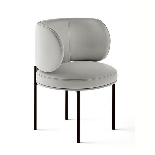 Chaise de salle à manger moderne - AKIKO - Gallotti&Radice - d'intérieur / en métal / en cuir