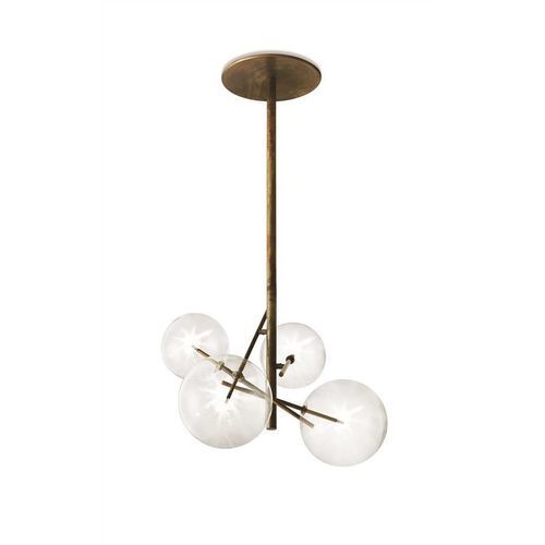 Plafonnier moderne - BOLLE 4 - Gallotti&Radice - en verre soufflé / en laiton / à LED
