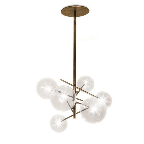Lustre moderne - BOLLE 6 - Gallotti&Radice - en laiton / en cristal / en verre soufflé