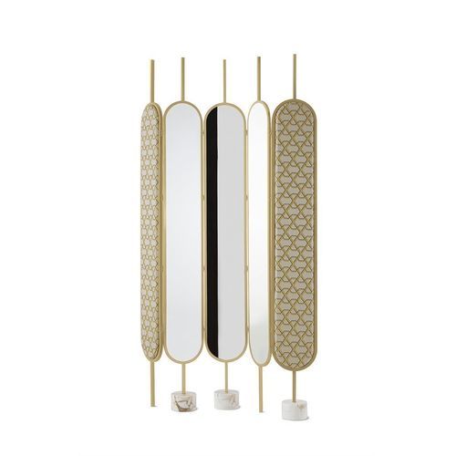 Séparateur d'espace en bois - CHLO&Eacute; - Gallotti&Radice - en métal / en laiton / en marbre