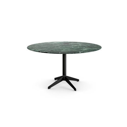 Table basse moderne - ZEN BLACK LOW - Gallotti&Radice - en frêne / avec piètement en aluminium / ronde