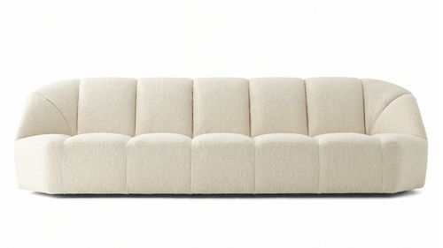 Canapé contemporain - CLOUD - Gallotti&Radice - en velours / en cuir / noir
