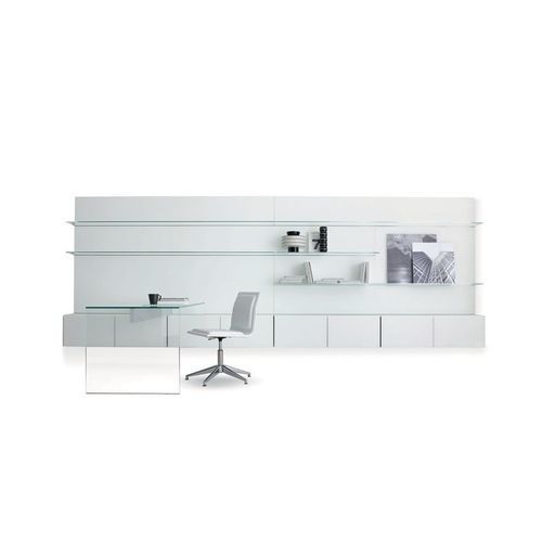 Bibliothèque murale - ELLE PLUS 10  - Gallotti&Radice - contemporaine / pour bureau / en bois laqué