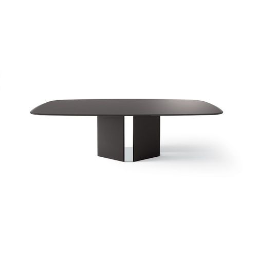 Table de réunion contemporaine - EYL - Gallotti&Radice - en bois / en verre / en acier inoxydable