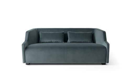 Canapé contemporain - FIRST - Gallotti&Radice - en velours / anthracite / en bois