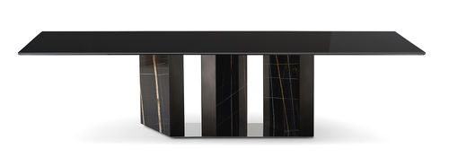 Table contemporaine - PLATIUM - Gallotti&Radice - en marbre / avec piètement en marbre / rectangulaire