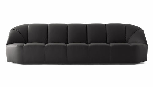 Canapé contemporain - CLOUD - Gallotti&Radice - en tissu / en cuir / noir