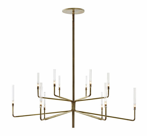 Lustre contemporain - EPSILON - Gallotti&Radice - en cristal / en Pyrex® / en laiton