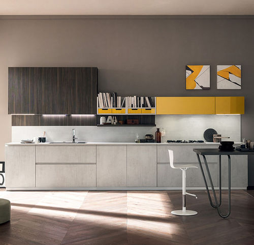 Cuisine contemporaine - VOLUMIA - Febal Casa - en bois / en L / en U