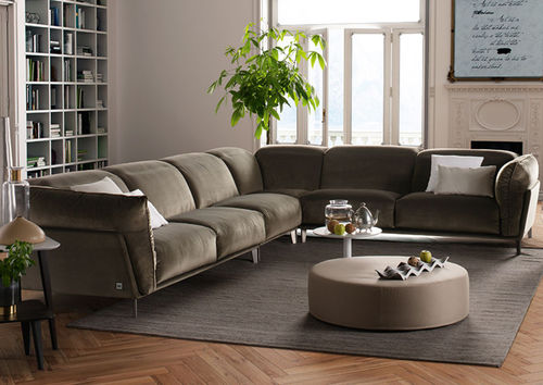 Canapé modulable - PENSIERO - Febal Casa - d'angle / contemporain / en tissu