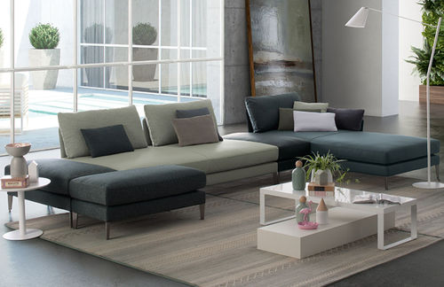 Canapé modulable - SPETTACOLO - Febal Casa - d'angle / contemporain / en tissu