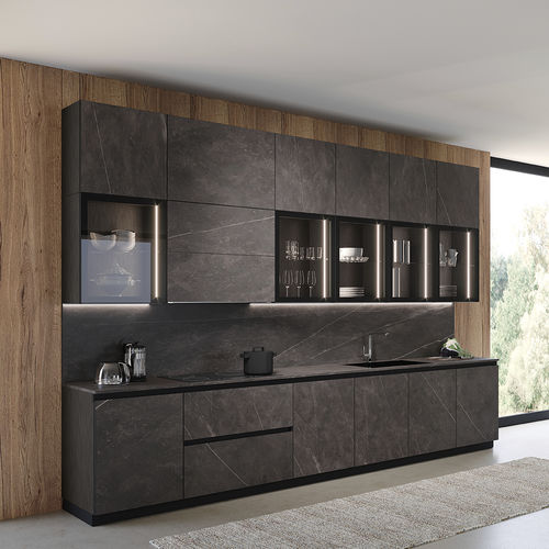 Cuisine contemporaine - KALEIDOS - Febal Casa - en bois / en verre / en aluminium