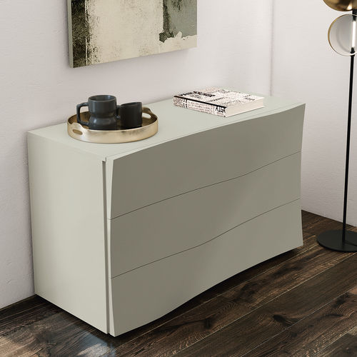 Commode contemporaine - ANTIBES - Febal Casa - en bois laqué / pour chambre d'hôtel / beige