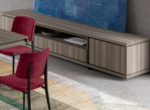 Buffet contemporain - OLIMPIA - Febal Casa - en eucalyptus / en métal / en mélaminé
