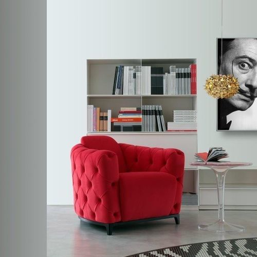 Fauteuil chesterfield - DELIZIOSA - caliaitalia - en tissu / en cuir / en pin