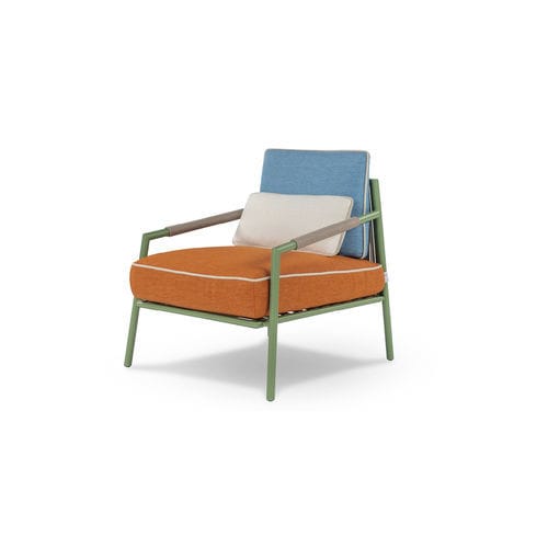 Fauteuil contemporain - NORMAN  - caliaitalia - en cuir / en tissu / en acier