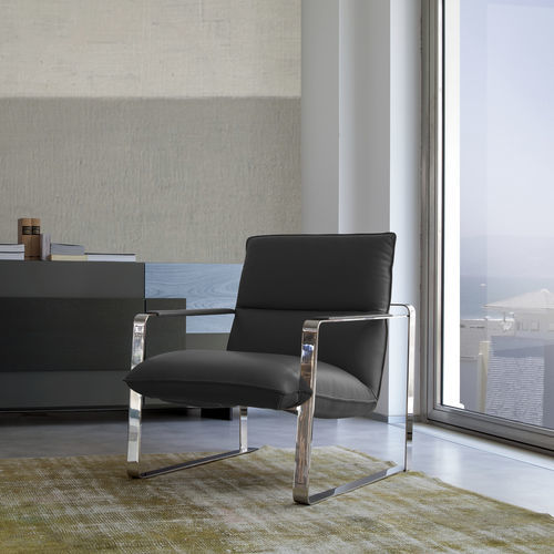 Fauteuil contemporain - SANDY - caliaitalia - en tissu / en cuir / en pin