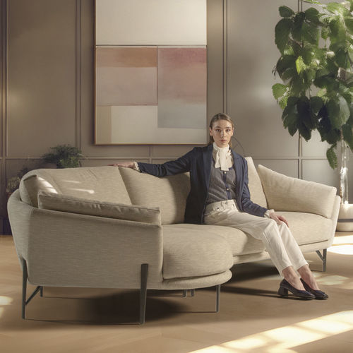 Canapé modulable - VENERE - caliaitalia - contemporain / en tissu / en cuir