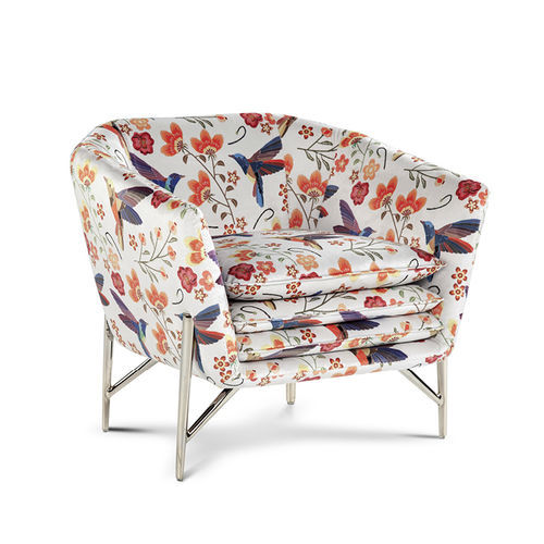 Fauteuil contemporain - MATER FAMILIAS - caliaitalia - en tissu / en cuir / en hêtre