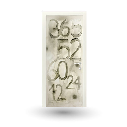 Porte d'intérieur - ART : 107A - GD DORIGO - en bois / battante / pleine