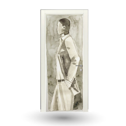 Porte d'intérieur - ART : 103A - GD DORIGO - en bois / battante / pleine