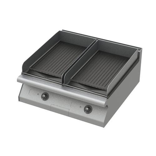 Gril à gaz - GR 2 X 20 G / UPPER ELEMENT - RC8 - ROSINOX - encastrable / professionnel / en acier inox