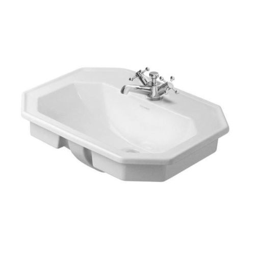 Vasque à poser - 047658 - DURAVIT - en céramique / avec mitigeur / brillante