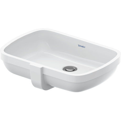 Vasque sous plan - 039848 - DURAVIT - en céramique / brillante / rectangulaire