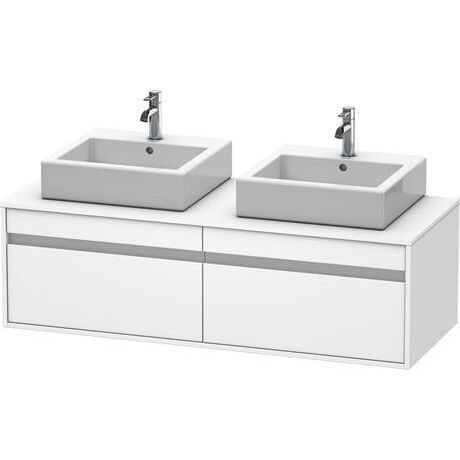 Meuble vasque double - KT6697 B/L/R - DURAVIT - suspendu / en bois / contemporain