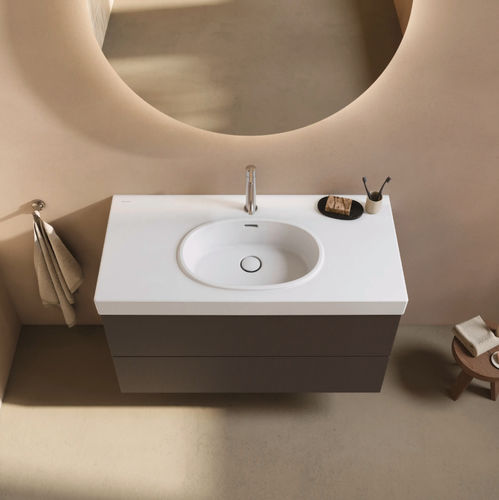 Vasque suspendue - BALCOON  - DURAVIT - en céramique / finition mat / avec revêtement antibactérien