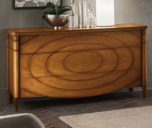 Commode classique - N111 - ACCADEMIA DEL MOBILE - en bois massif / 3 tiroirs