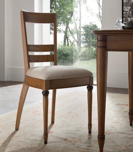 Chaise de salle à manger classique - N154 - ACCADEMIA DEL MOBILE - d'intérieur / en tissu / en bois massif
