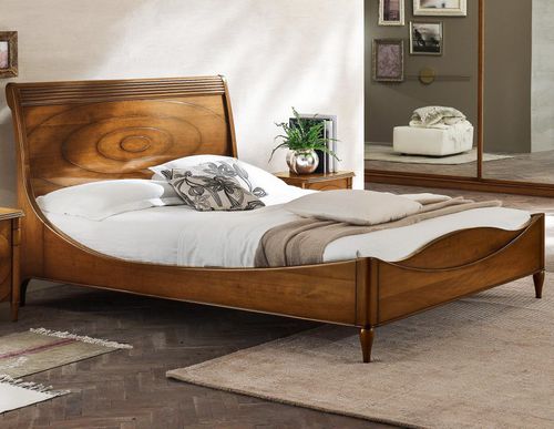 Lit double - N118 - ACCADEMIA DEL MOBILE - classique / avec tête de lit / en bois massif