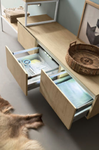 Meuble de salle de bain contemporain - NORDIC STYLE PRACTICALITY - Cerasa - en bois / mural / avec tiroir