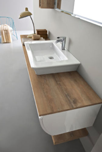 Meuble vasque mural - JOY: 03 - Cerasa - en bois / contemporain / laqué