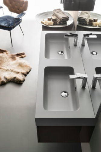 Meuble vasque double - JOY: 05 - Cerasa - mural / en bois / contemporain