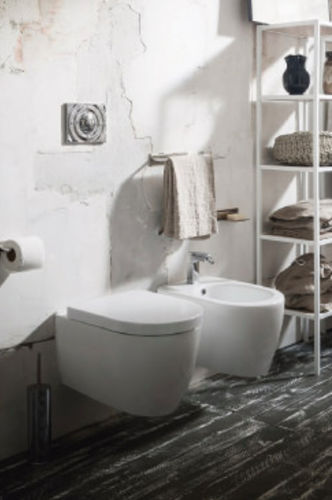 WC suspendu - UP - Cerasa - en céramique / moderne