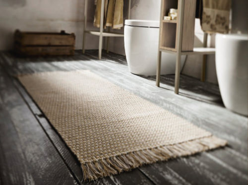Tapis contemporain - MIXED - Cerasa - uni / rectangulaire / fait main