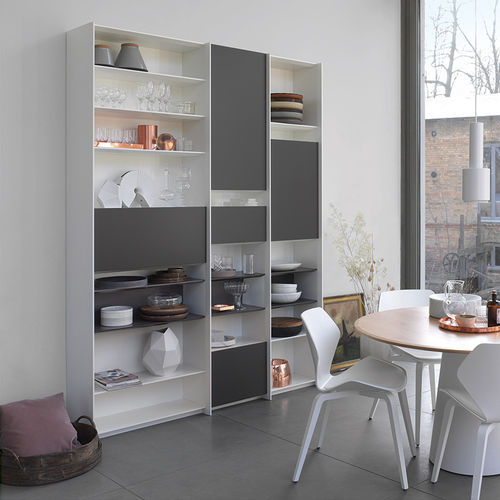 Étagère contemporaine - GRID - interlübke - en bois laqué
