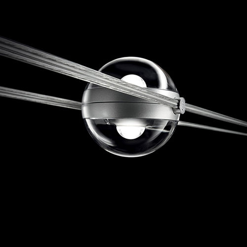 Éclairage sur câble à LED - MINITENSOSFERICO SERIES - CINI&NILS - rond / en aluminium / en polycarbonate