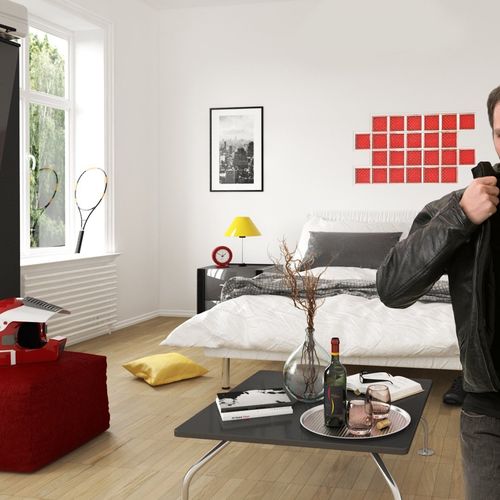 Brique de verre carrée - MG/s DAREDEVIL RED - SEVES GLASSBLOCK - pour salle de bain / pour mur intérieur / colorée