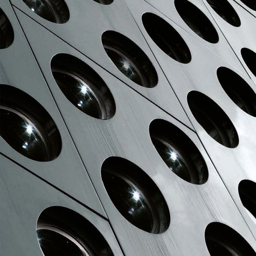 Brique de verre photovoltaïque - PV B R11/6 CLEARVIEW - SEVES GLASSBLOCK - ronde / pour revêtement de façade / pour plancher