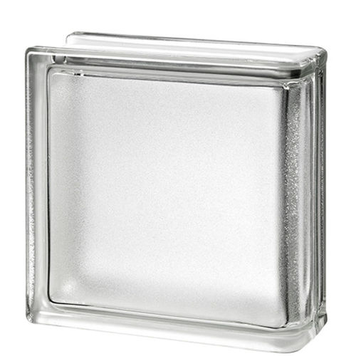 Brique de verre carrée - CLEAR 19/8 LINEAR END  - SEVES GLASSBLOCK - d'angle / courbe / lisse