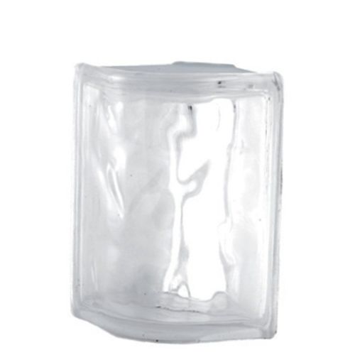 Brique de verre rectangulaire - 484 NUBIO 90° CORNER - SEVES GLASSBLOCK - courbe / lisse / murale