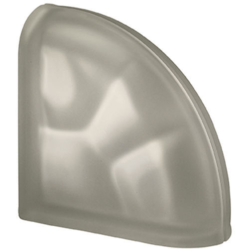 Brique de verre courbée - CLEAR TERMINAL WAVY - SEVES GLASSBLOCK - satinée / sablée / lisse
