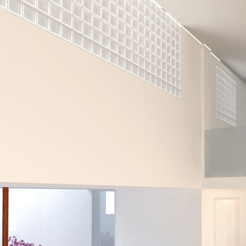 Brique de verre carrée - 883 NUBIO SAHARA 2 SIDES - SEVES GLASSBLOCK - lisse / pour mur intérieur