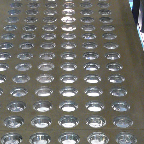 Brique de verre ronde - B R19/5 - SEVES GLASSBLOCK - lisse / sablée / pour passerelle